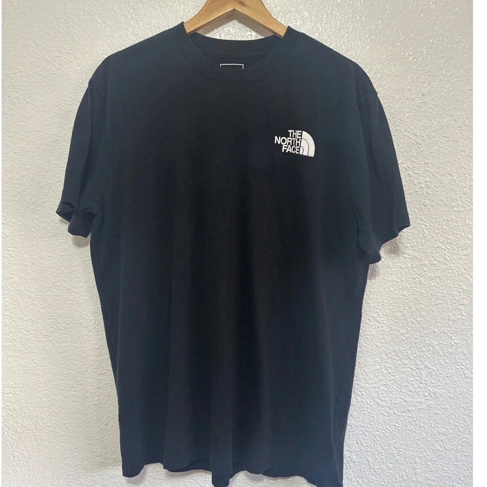 The North Face Mens  Tee Black Blue Never Stop Exploring Graphic XL